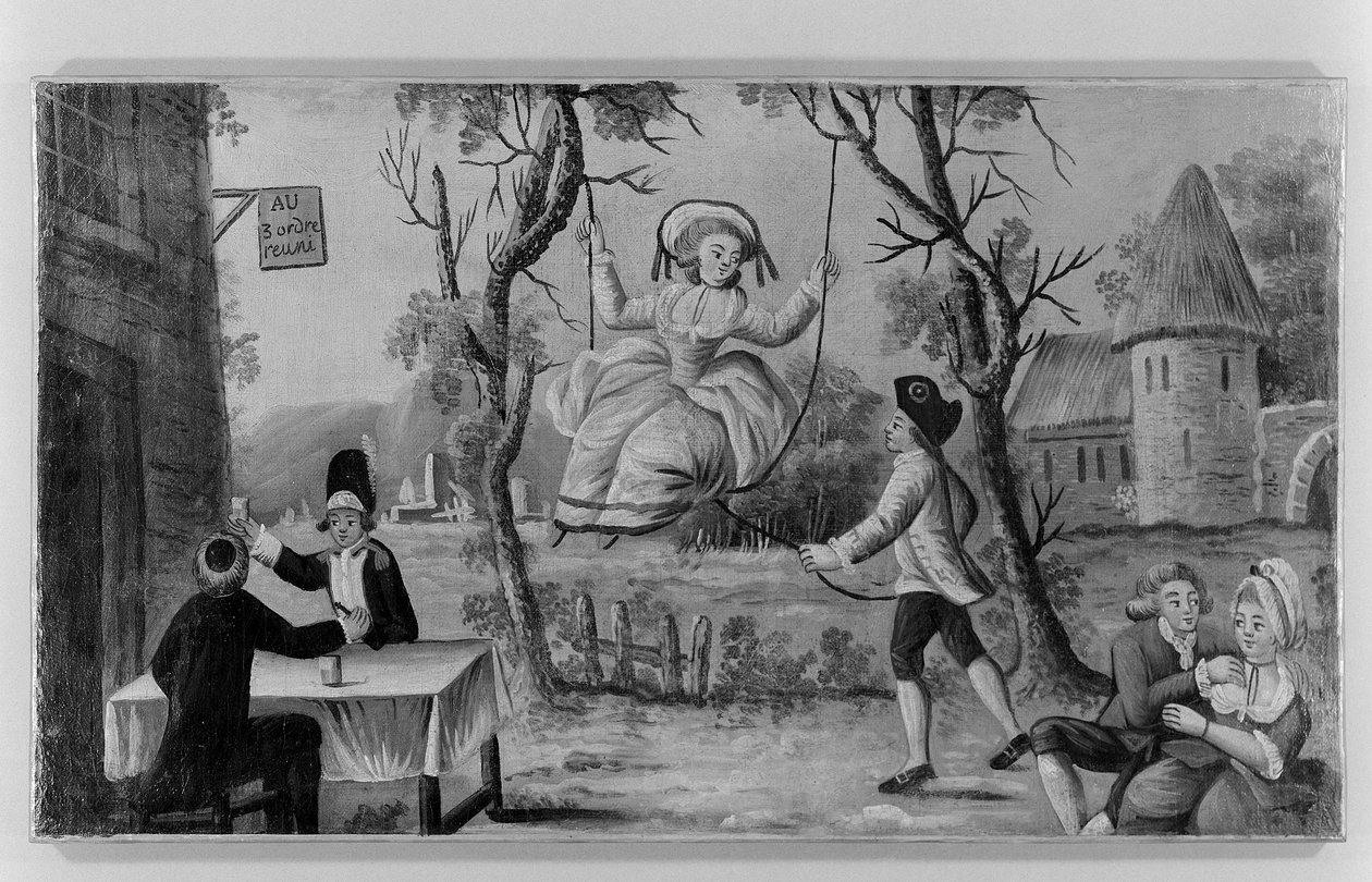 "Aux trois ordres réunis". Wijnhandelaar bord. Parijs door Unknown artist
