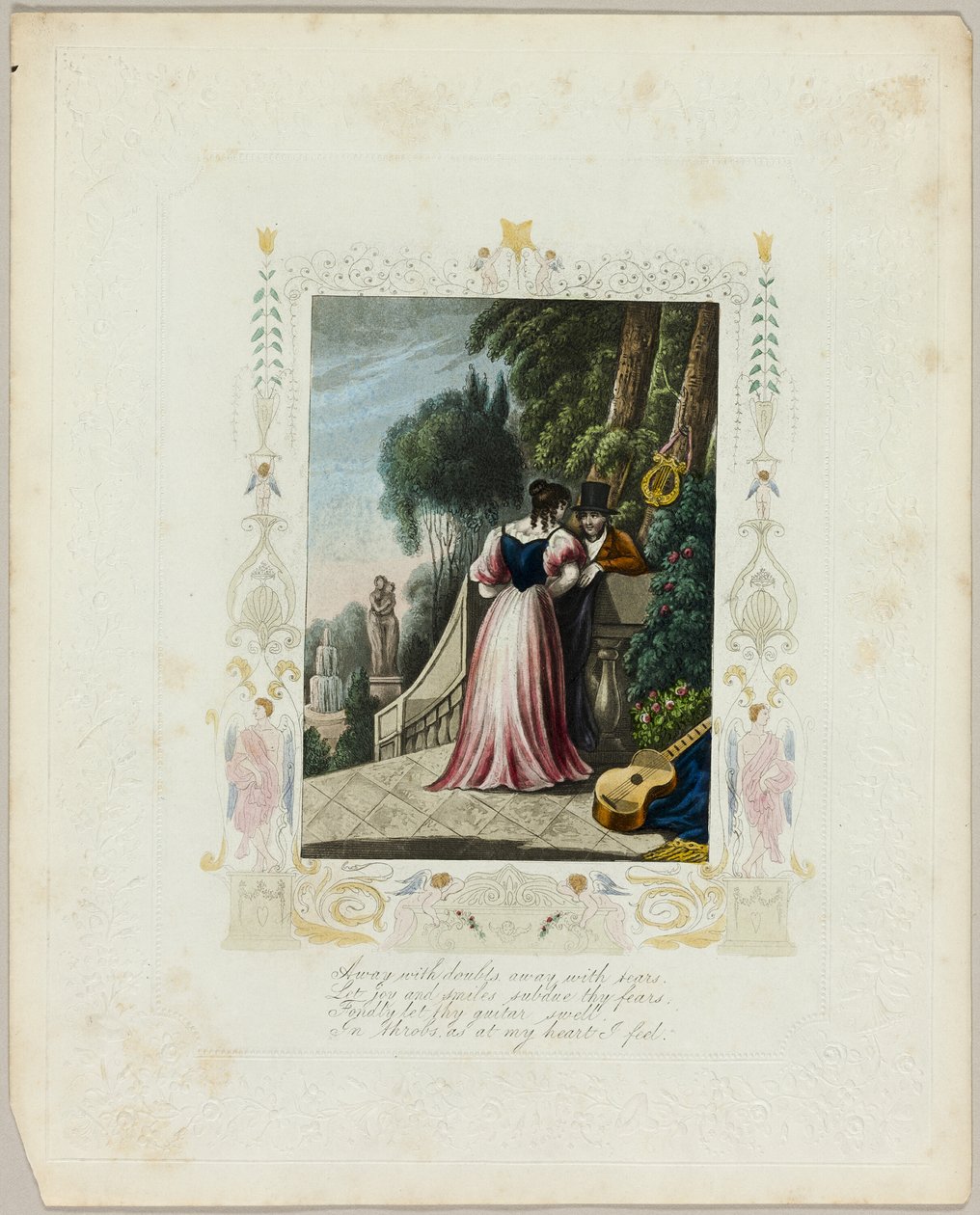Weg met twijfels (valentijn) door Unknown artist