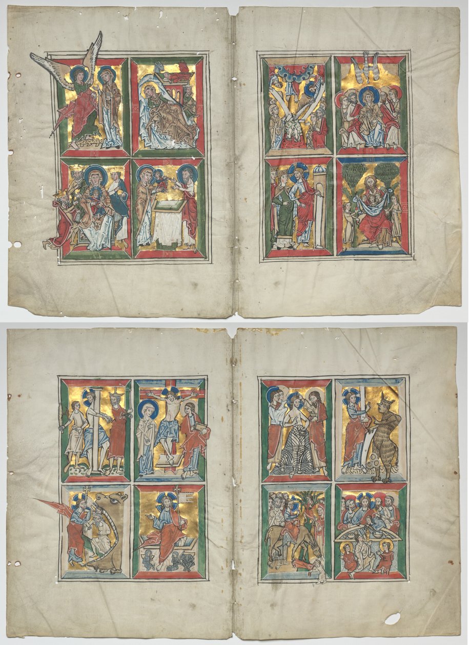 Bifolia met Scènes uit het Leven van Christus door Unknown artist