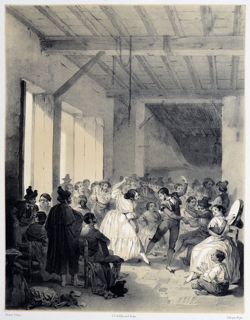 Boheemse Bal, "Artistiek en monumentaal Spanje van beroemde locaties en monumenten van Spanje" door Don Genaro Perez de Villa door Unknown artist
