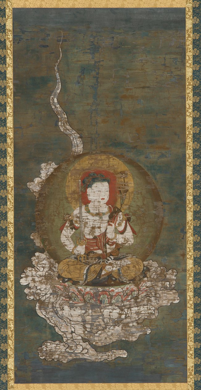 Boeddhistische godheid: Gokei Monju (Manjushri) door Unknown artist