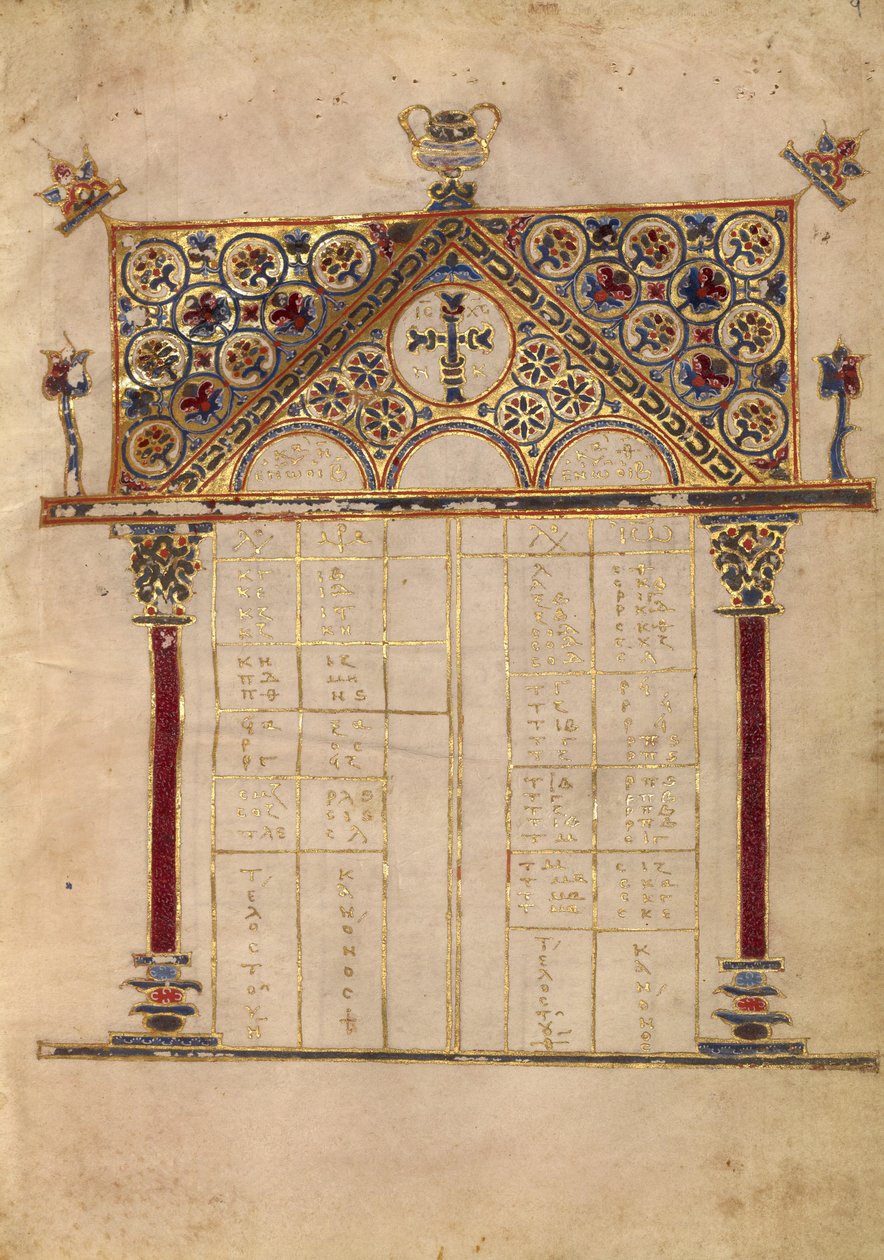 Pagina Canon-tabel door Unknown artist