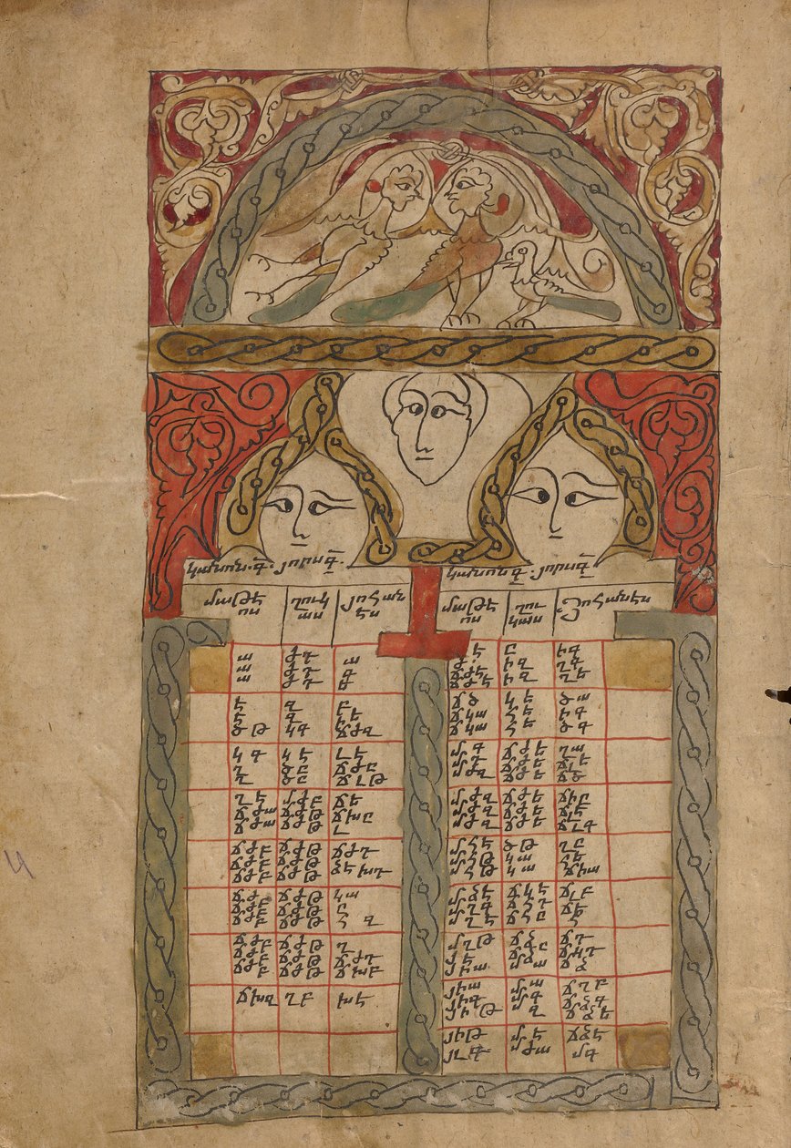 Pagina Canon-tabel door Unknown artist