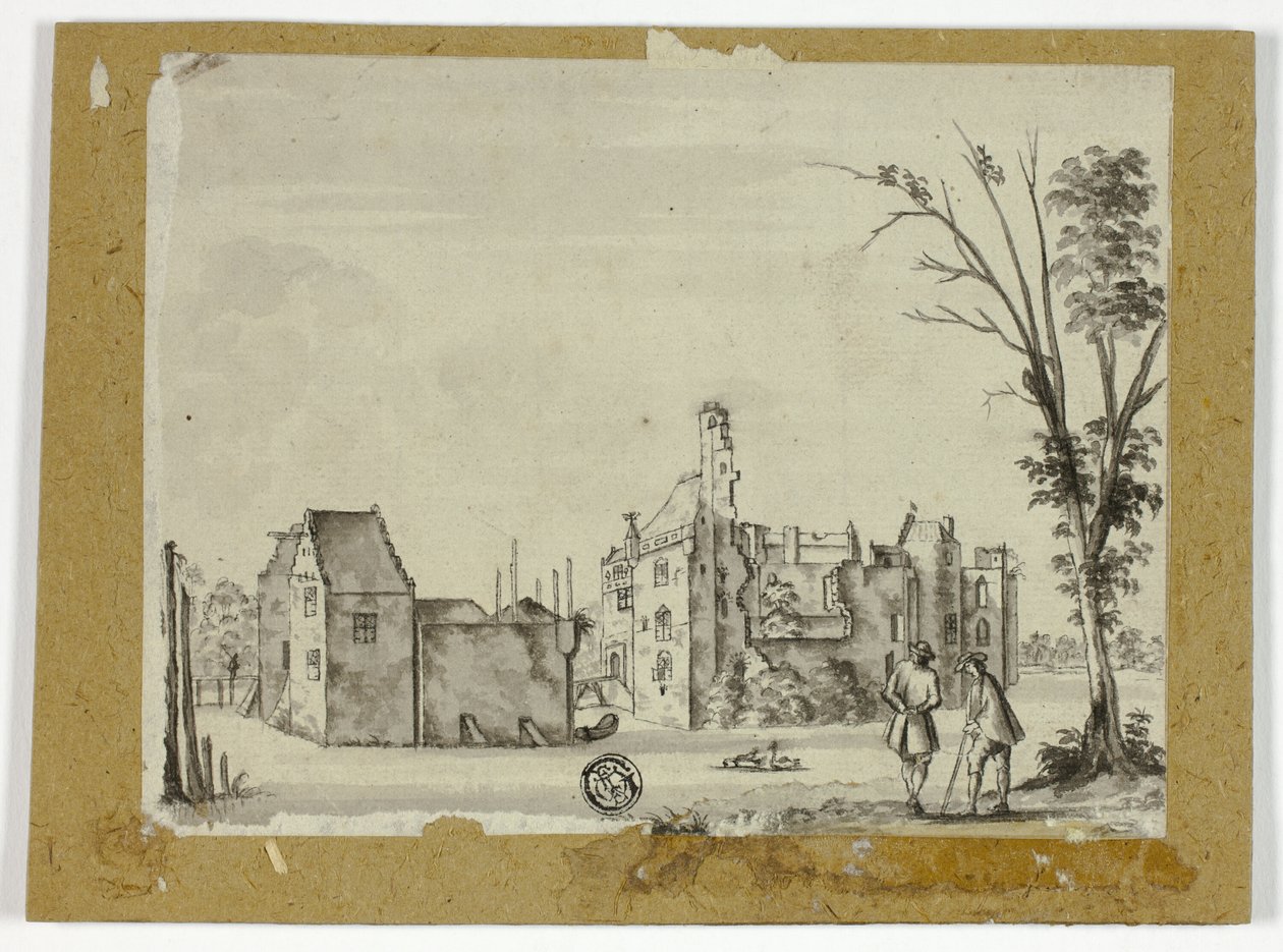 Kasteel aan de Rivier door Unknown artist