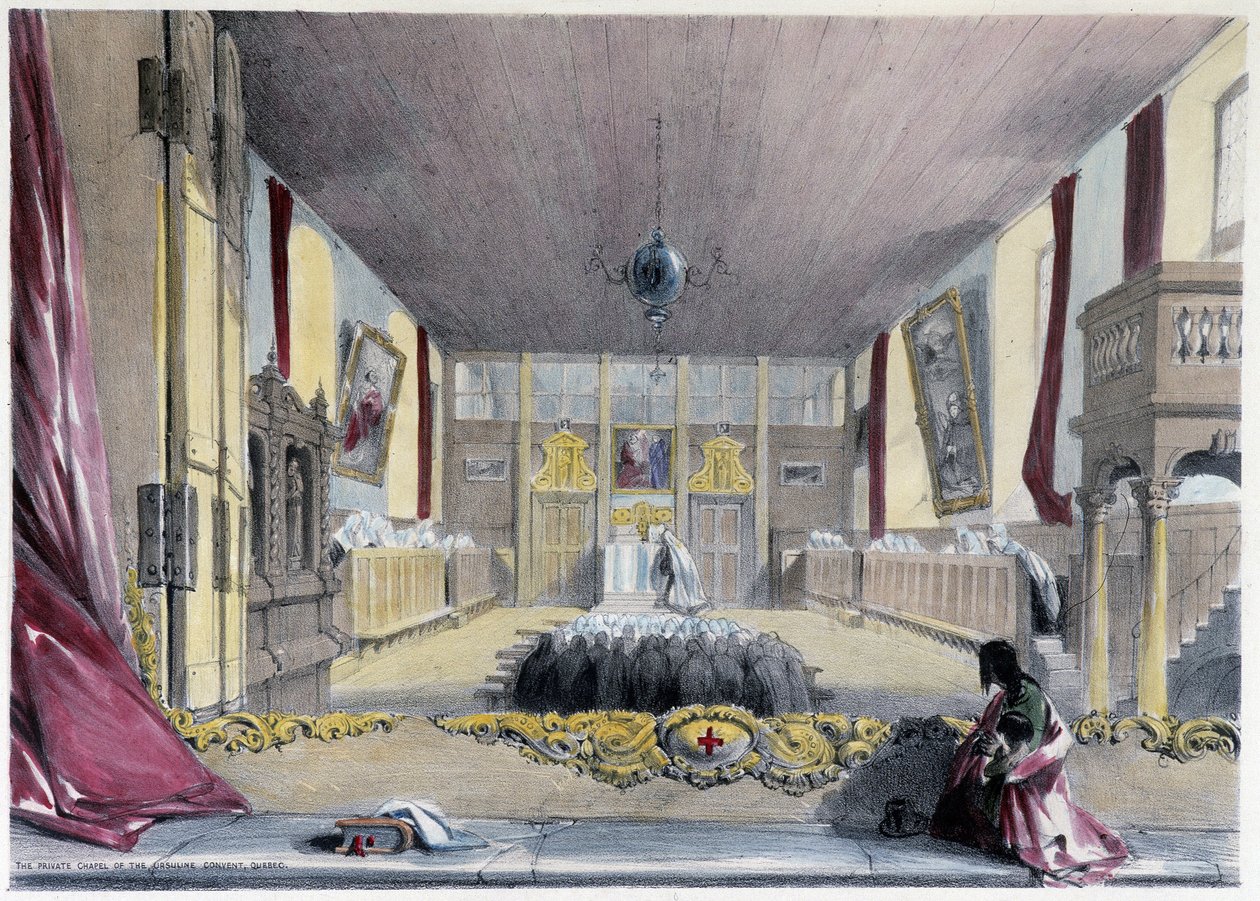 Kapel van de Ursulinen in Quebec - in "Smith
