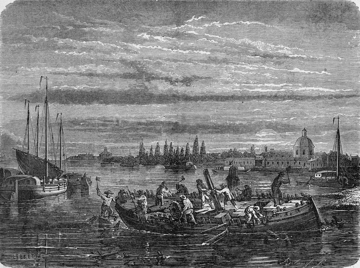 Charles Dallery heeft zijn stoomboot geschraapt naar Helice. In 