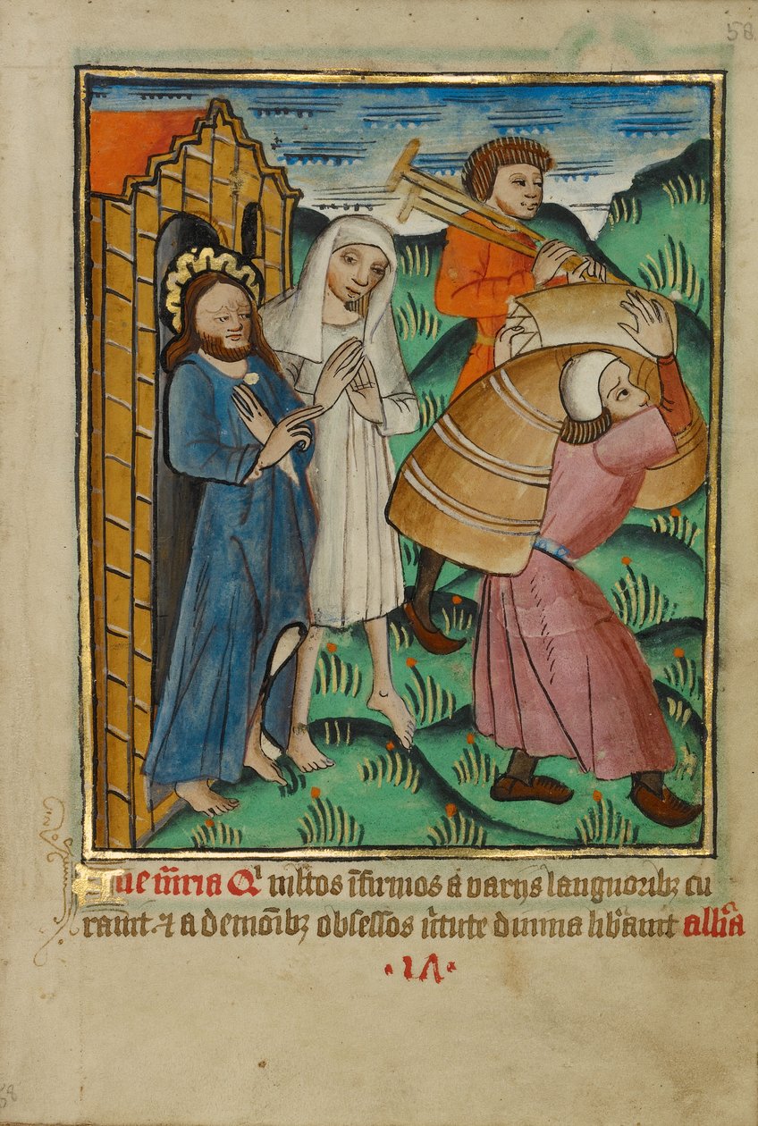 Christus als genezer door Unknown artist