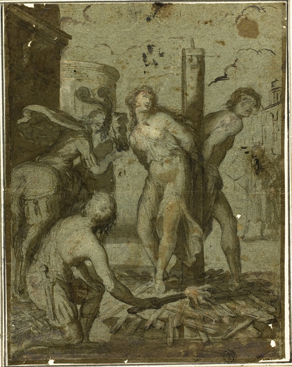 Clorinda redt Olindo en Sophronia door Unknown artist