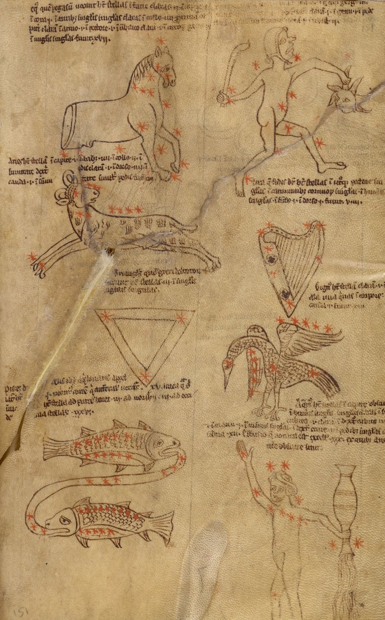 Sterrenbeeld diagrammen door Unknown artist