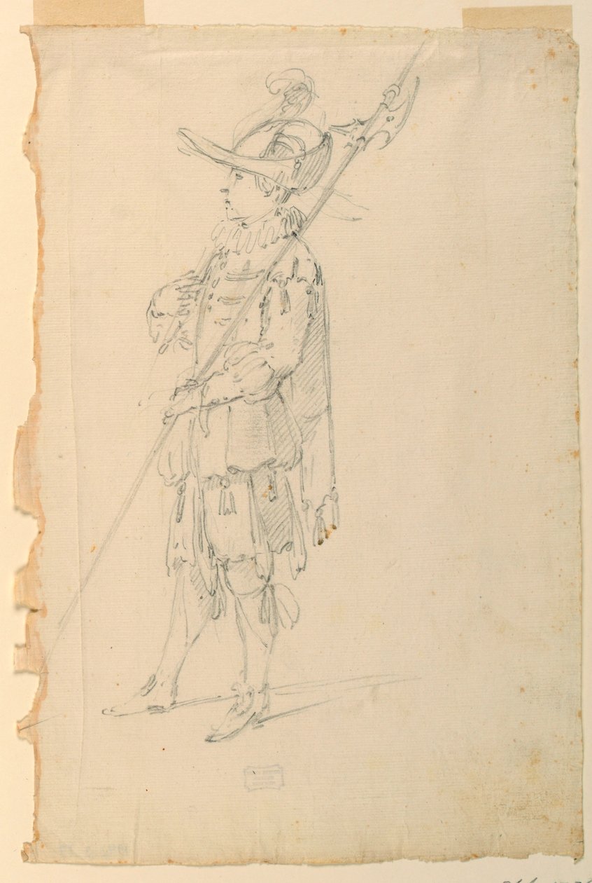 Kostuumontwerp: Een Helmbos voor een Ballet door Unknown artist