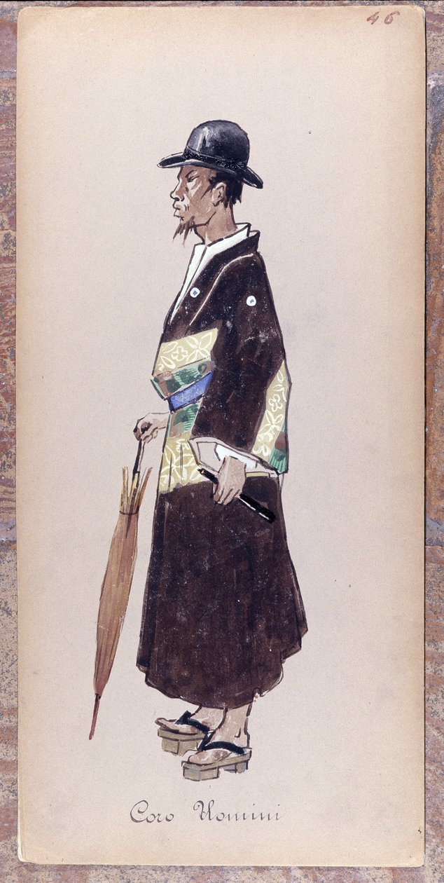 Kostuum voor een personage uit het koor van de opera "Madame Butterfly" door Giacomo Puccini in 1904. Collectie van het Museo della Scala in Milaan. door Unknown artist