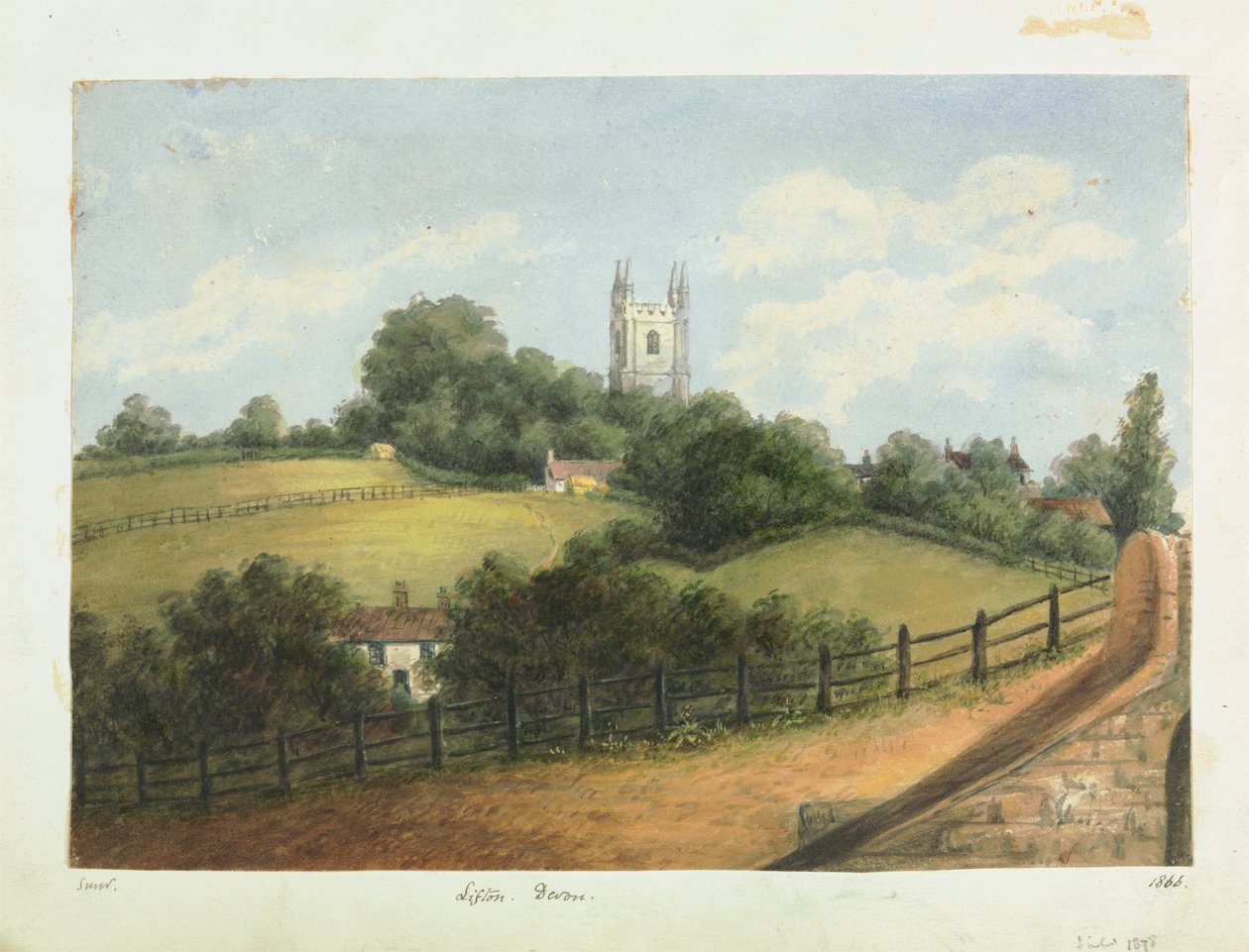 Landelijke Kerk door Unknown artist