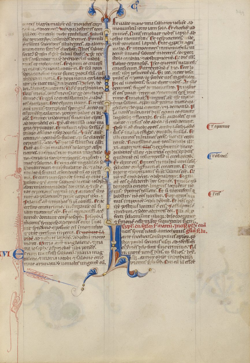 Versierde initiaal L door Unknown artist