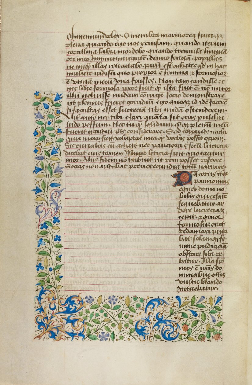 Versierde tekstpagina door Unknown artist