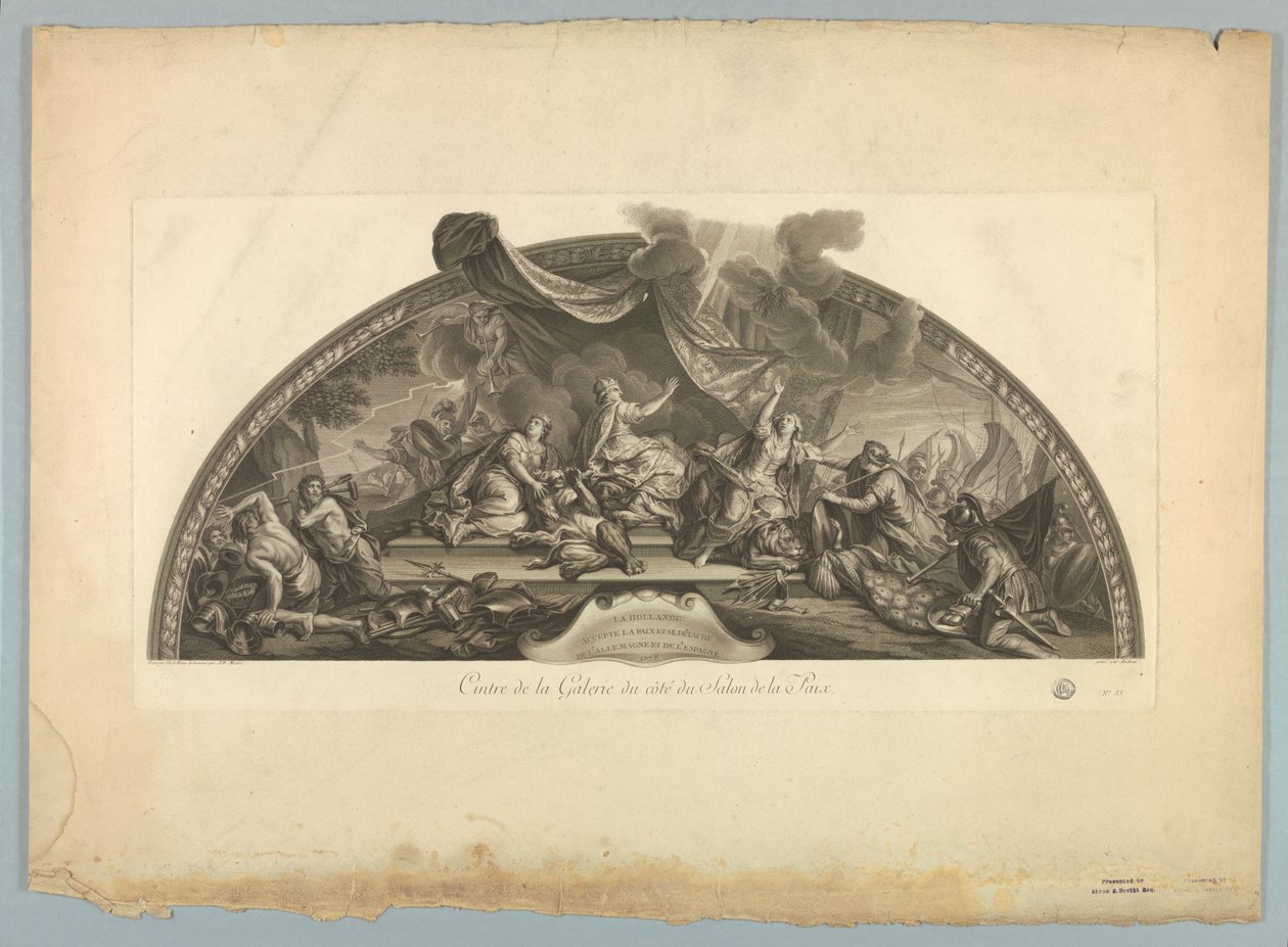 Decoraties door Lebrun en Mignard in het Paleis van Versailles door Unknown artist