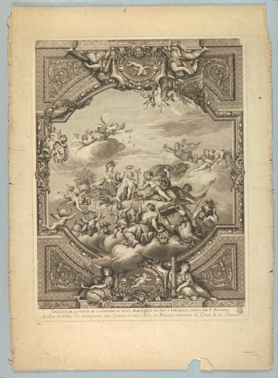 Decoraties door Lebrun en Mignard in het Paleis van Versailles door Unknown artist