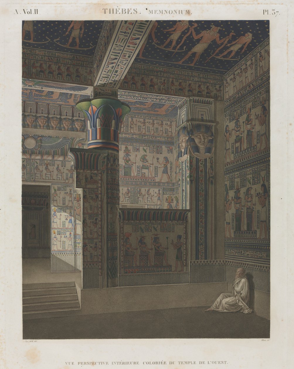 Beschrijving van Egypte: Thebe. Memnonium, Vol. II, Pl. 37 door Unknown artist