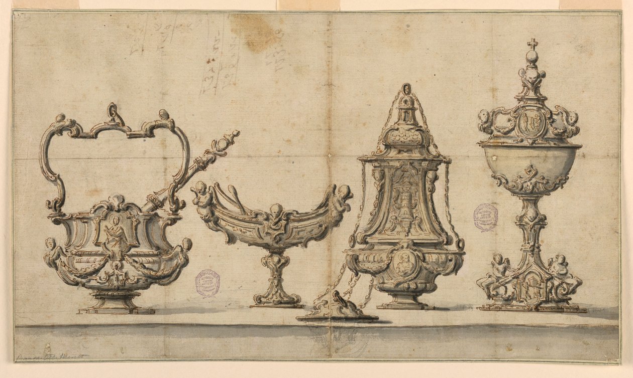 Ontwerp voor Kerkelijke Gereedschappen door Unknown artist