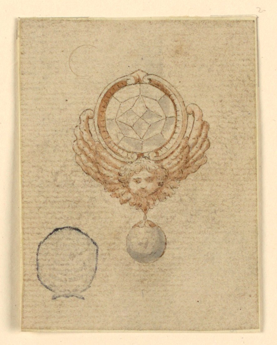 Ontwerp voor een Broche door Unknown artist
