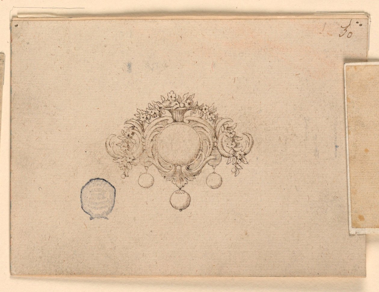 Ontwerp voor een broche door Unknown artist