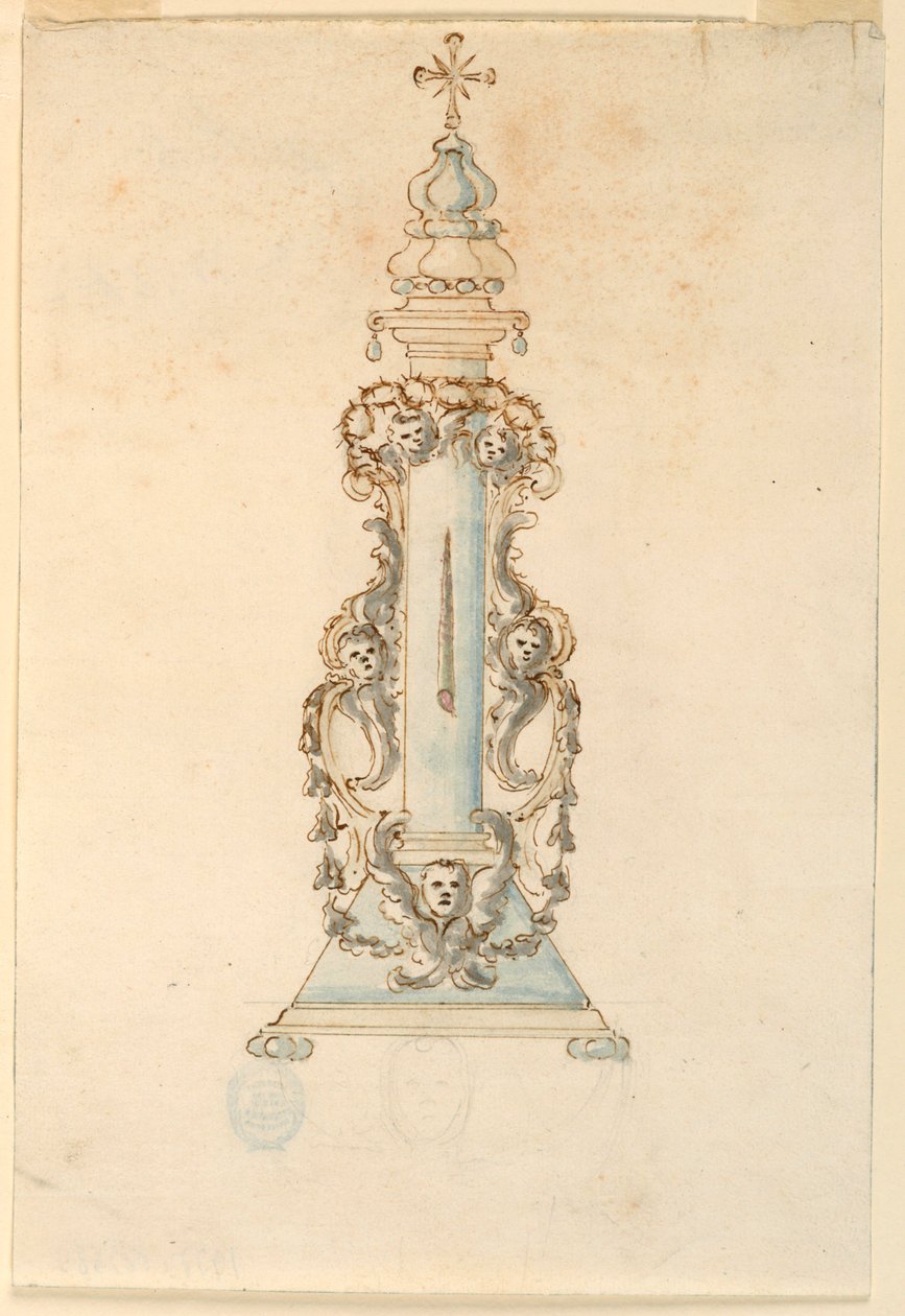 Ontwerp voor een Relikwie voor een Doorn van de Kroon door Unknown artist