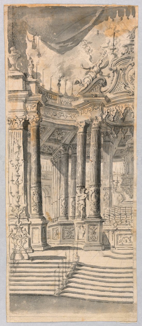 Ontwerp voor een Opstelling van de Tentoonstelling van de Hostie door Unknown artist