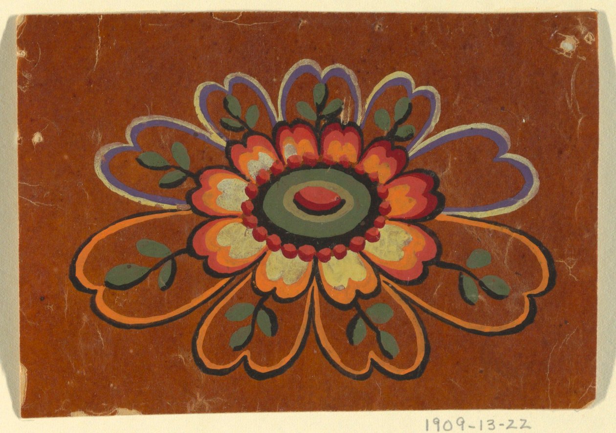 Ontwerp voor een geweven motief door Unknown artist