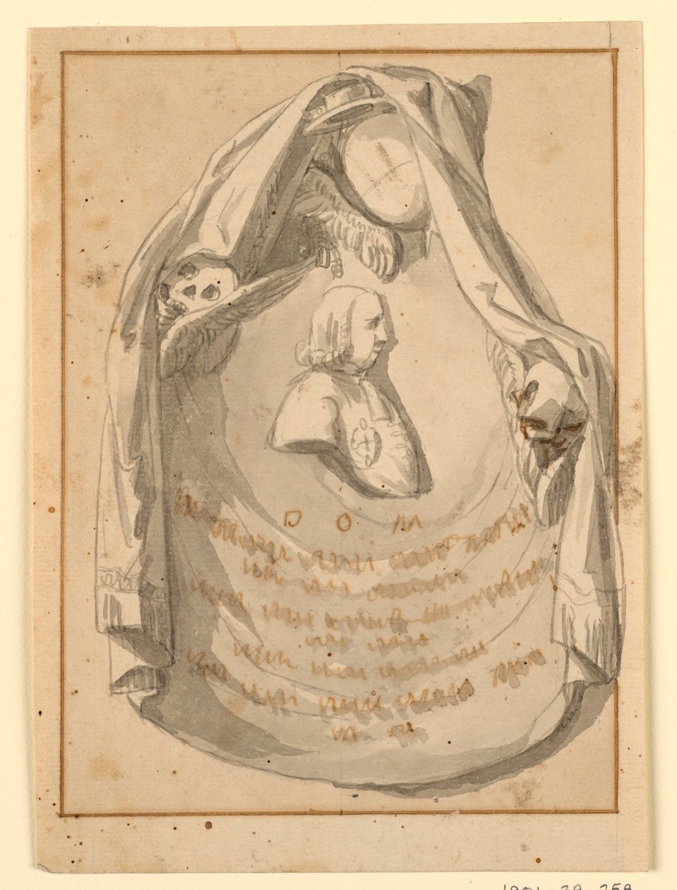 Ontwerp van een Grafmonument voor een Prelaat door Unknown artist