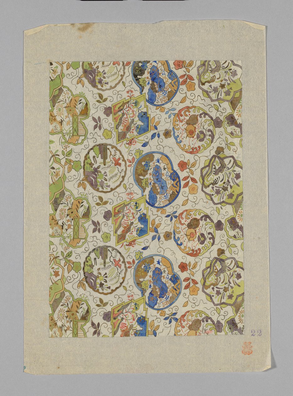 Ontwerp op papier door Unknown artist