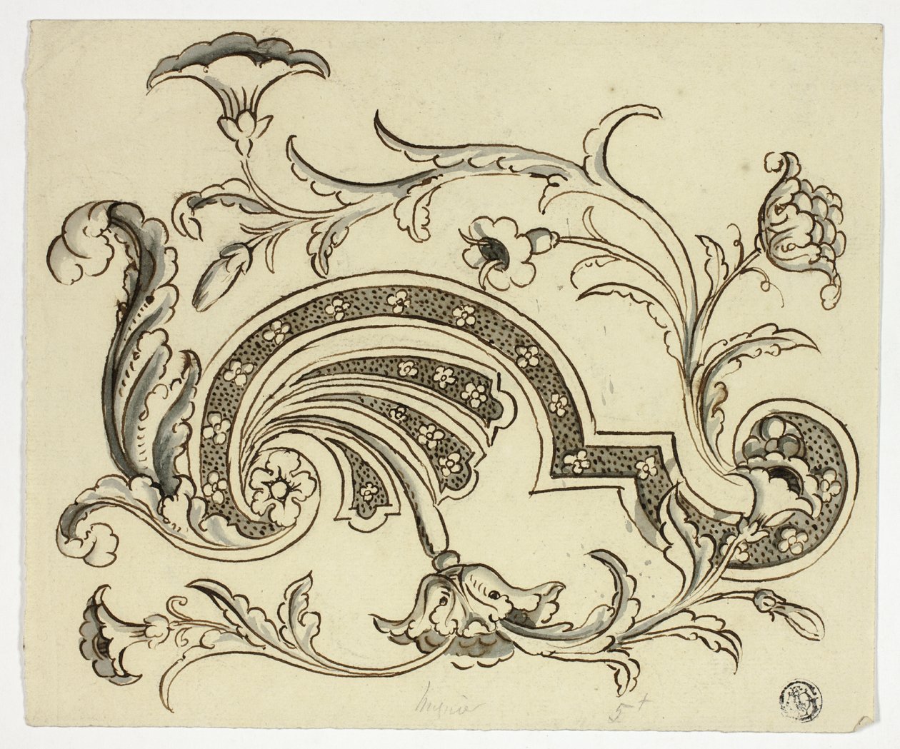 Ontwerp met Klaprozen door Unknown artist