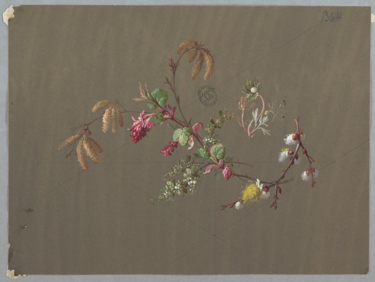 Ontwerpen voor Behang en Textiel: Bloemen door Unknown artist