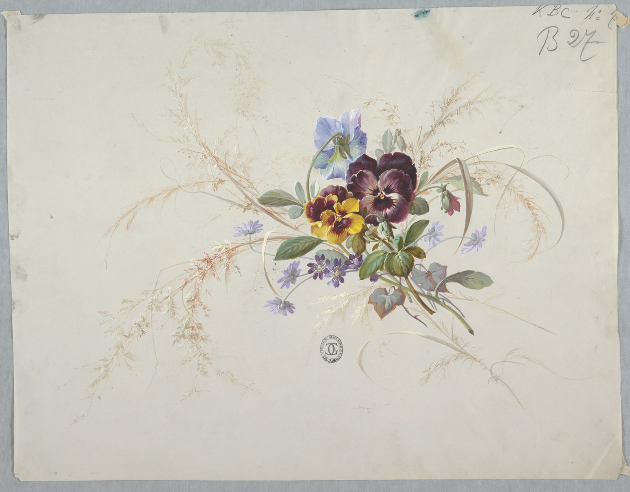 Ontwerpen voor Behang en Textiel: Bloemen door Unknown artist