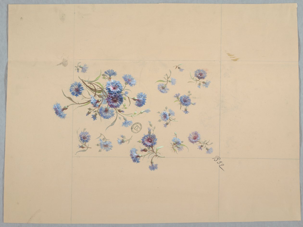 Ontwerpen voor Behang en Textiel: Bloemen door Unknown artist