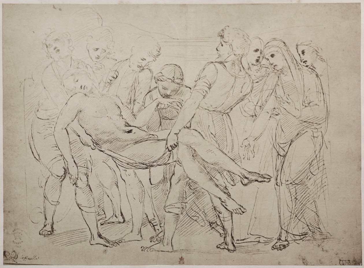 Tekening door Raphael Sanzio in het British Museum door Unknown artist