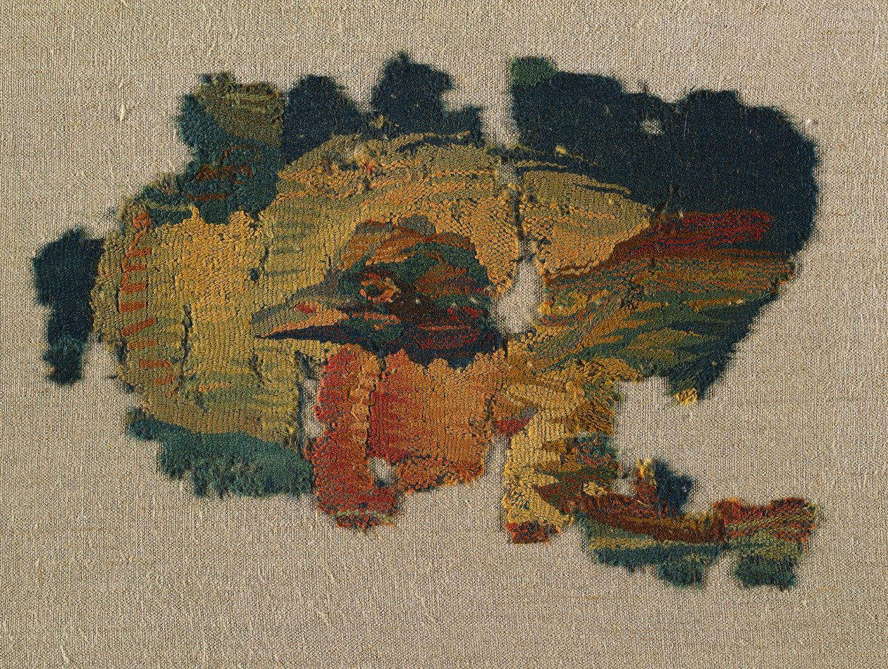 Eendenkop van een groot gordijn door Unknown artist