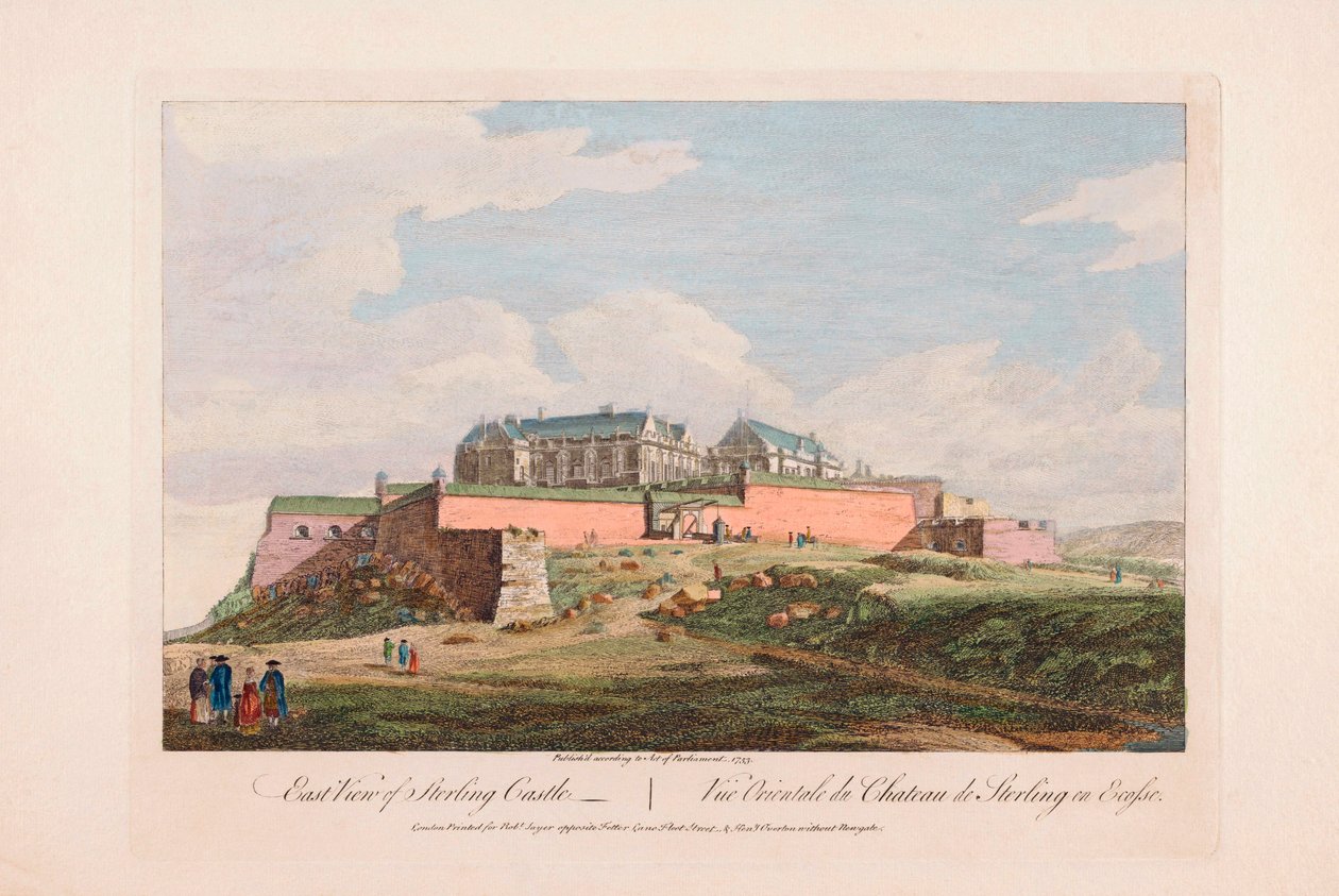 Oostelijk uitzicht op Stirling Castle, Schotland door Unknown artist
