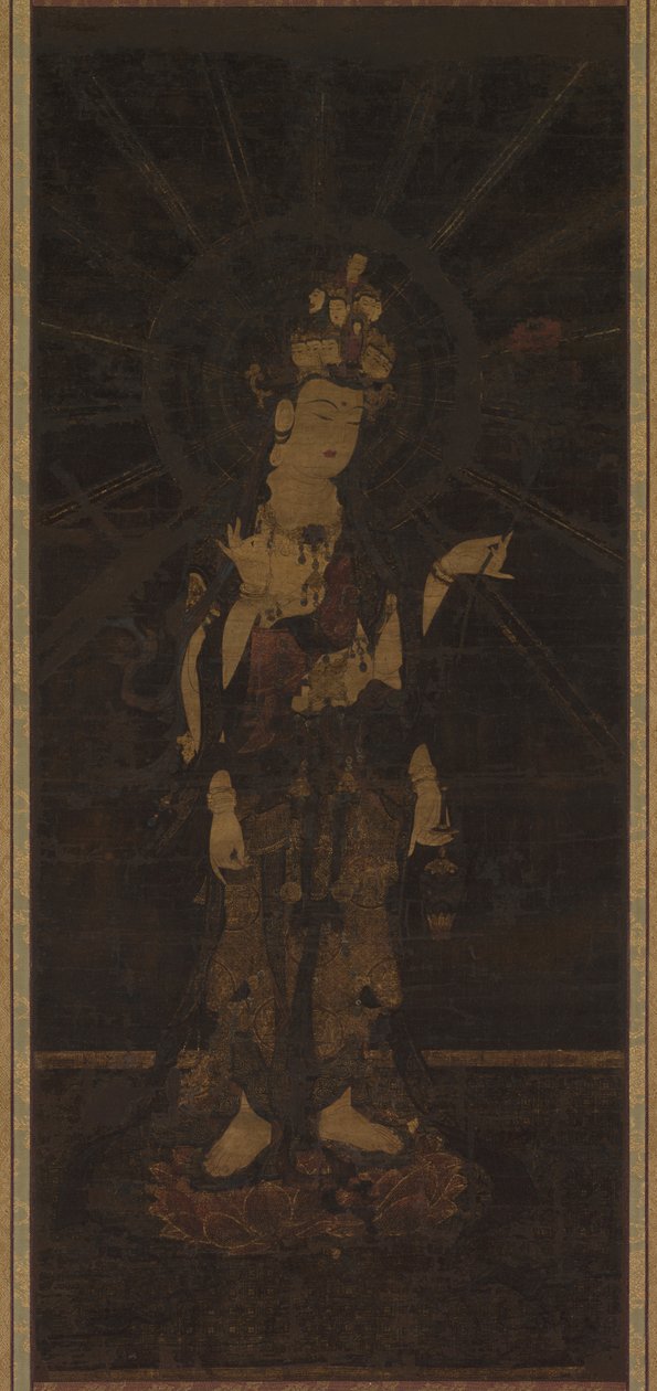 Elfhoofdige Kannon (Jūichimen Kannon) door Unknown artist