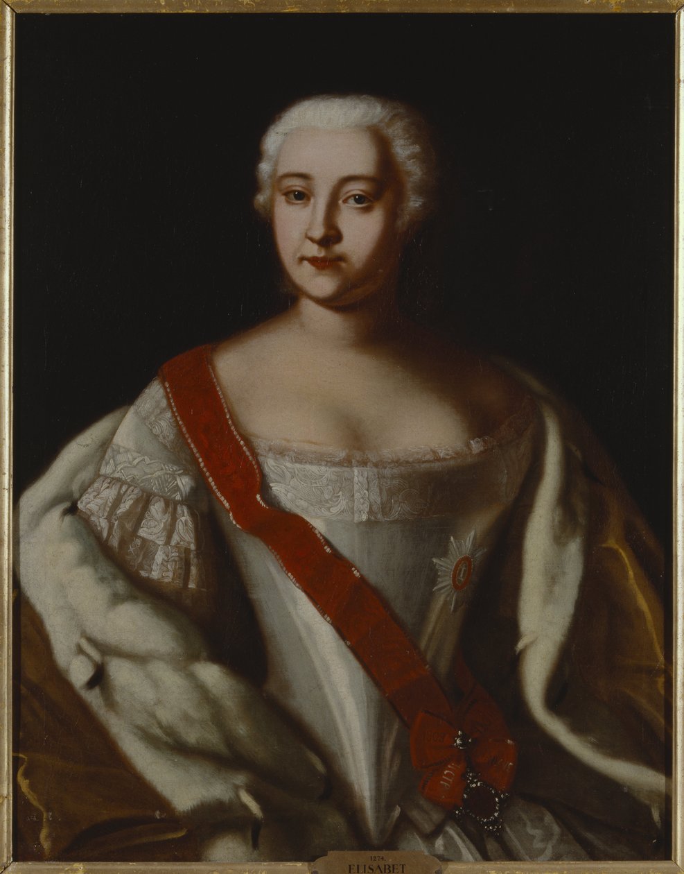 Portret van keizerin Elizabeth van Rusland door Unknown artist