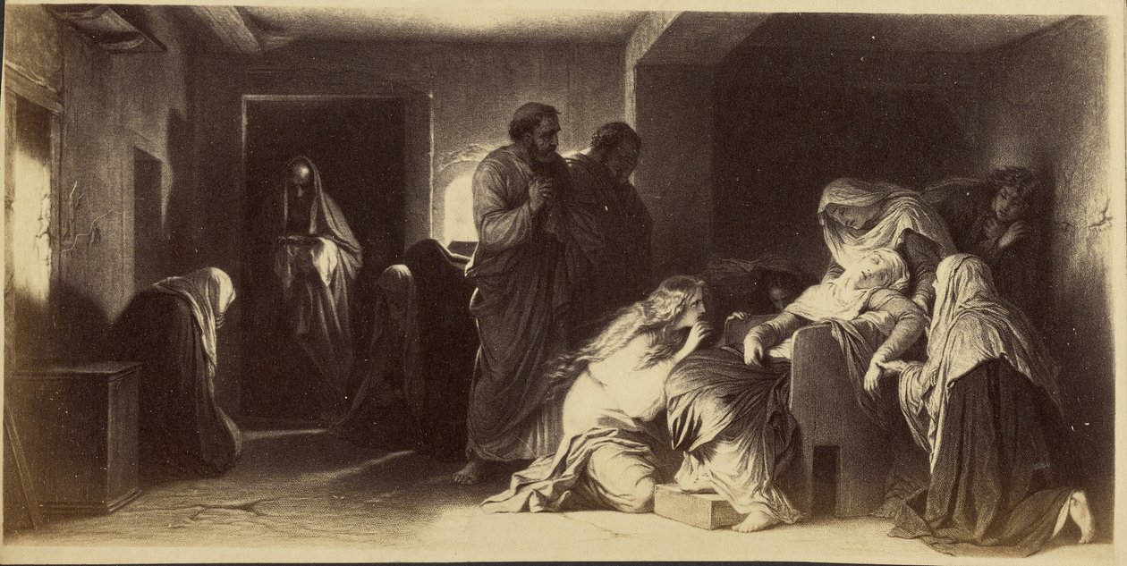[Flauwvallen van de Maagd door Paul Delaroche]. door Unknown artist