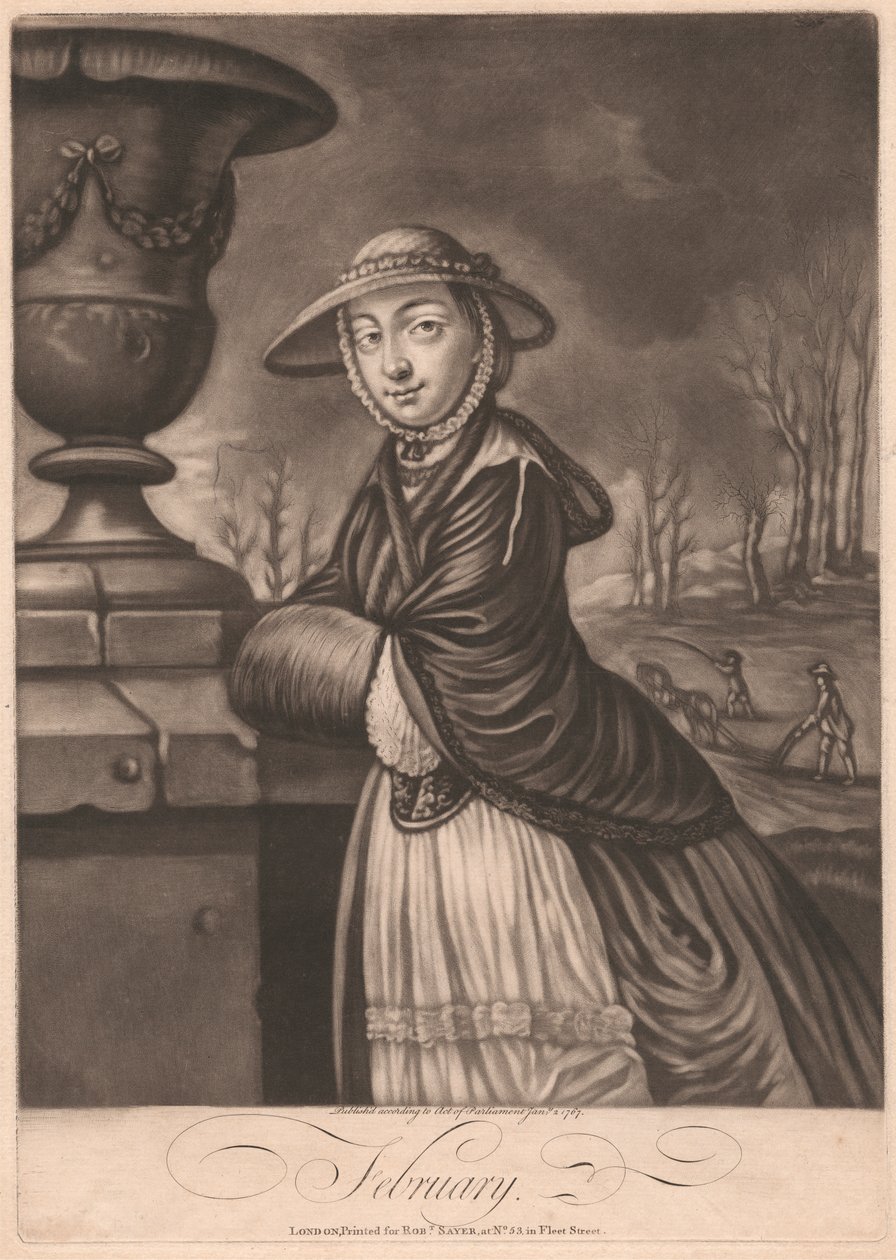 Februari door Unknown artist