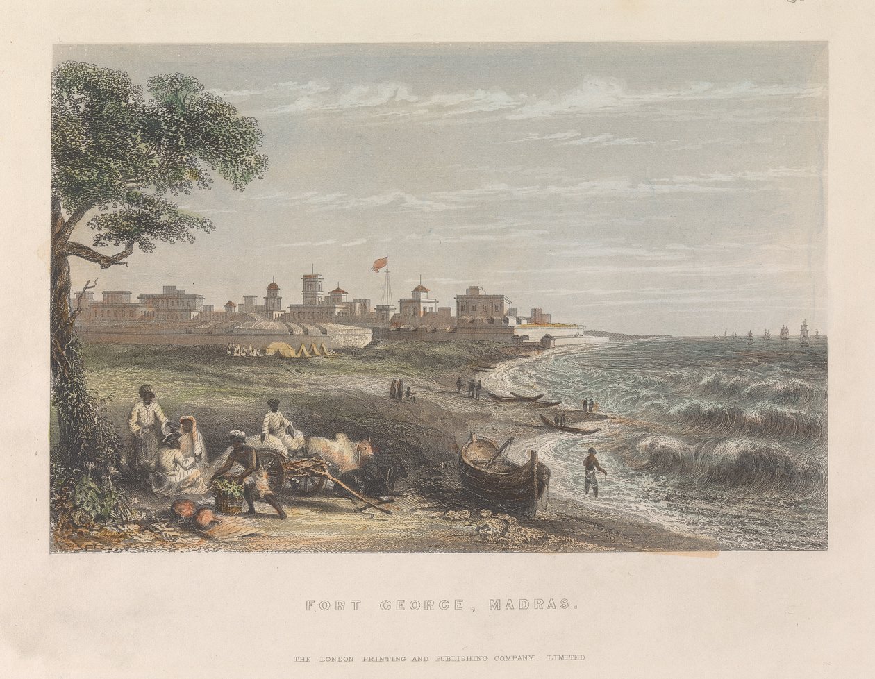 Fort George, Madras door Unknown artist
