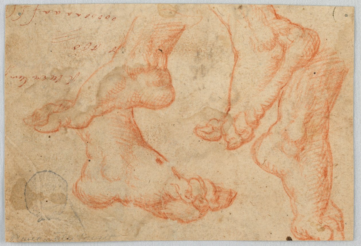 Vier Studies van een Voet door Unknown artist
