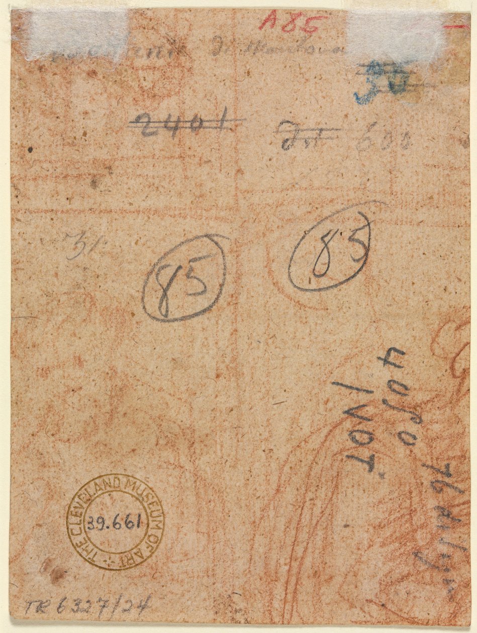 Fragment van Twee Figuren (verso) door Unknown artist