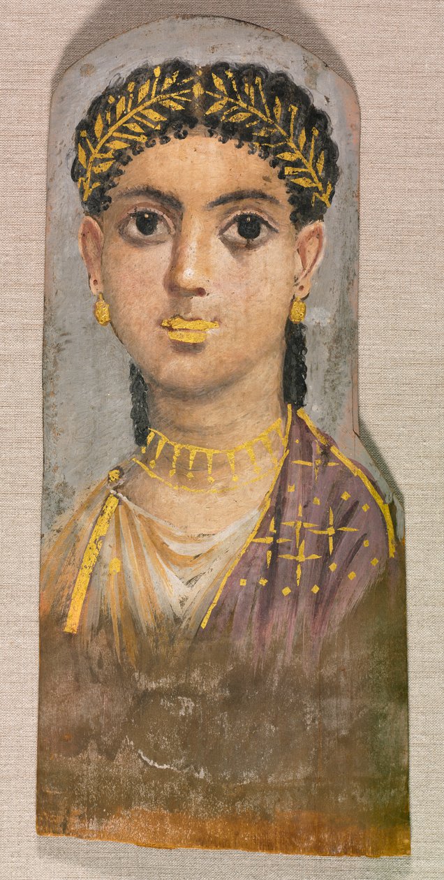 Funerair Portret van een Jong Meisje door Unknown artist