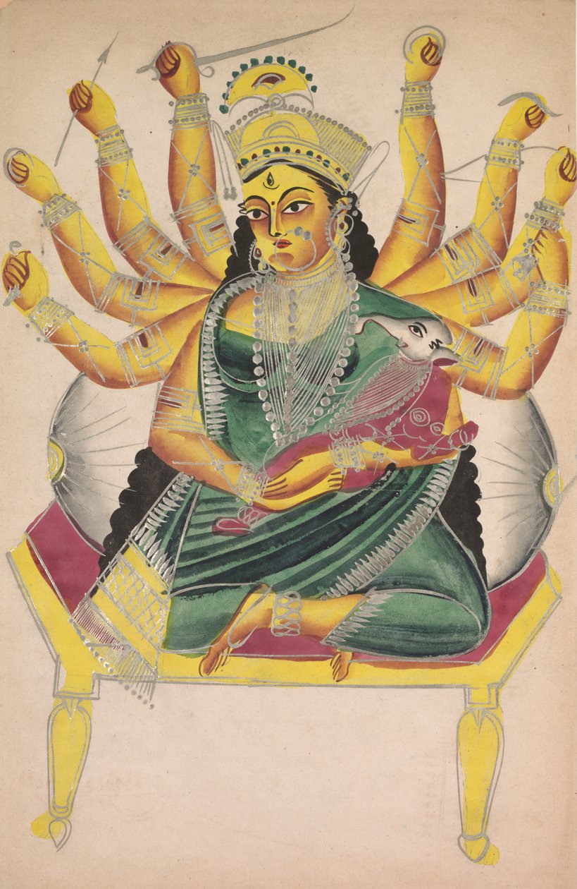 Ganesha-Janani (moeder van Ganesh) door Unknown artist