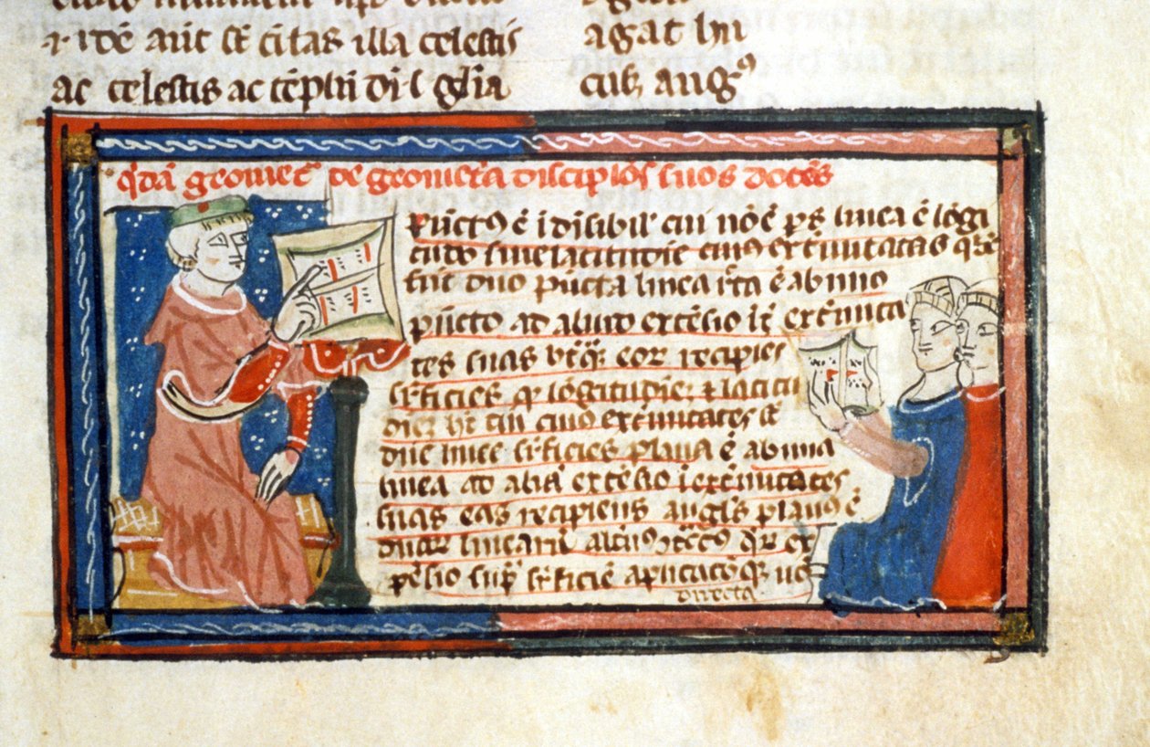 Geometer race - Verluchting uit de Middeleeuwen (ref. 418) door Unknown artist