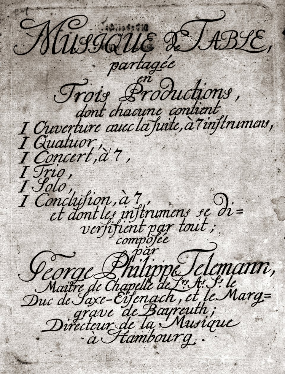 Georg Philipp Telemann. Duitse componist (Magdeburg) door Unknown artist