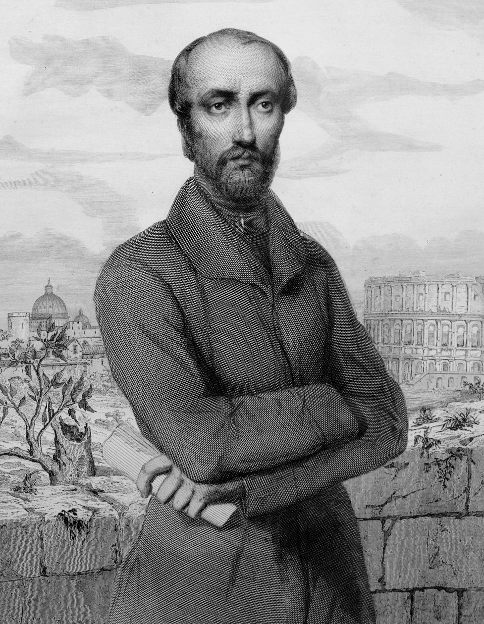 Giuseppe Mazzini, Italiaanse patriot en politicus - 1864 - Portret van de Italiaanse Republikeinse politicus Giuseppe Mazzini (1805-1872) door Unknown artist