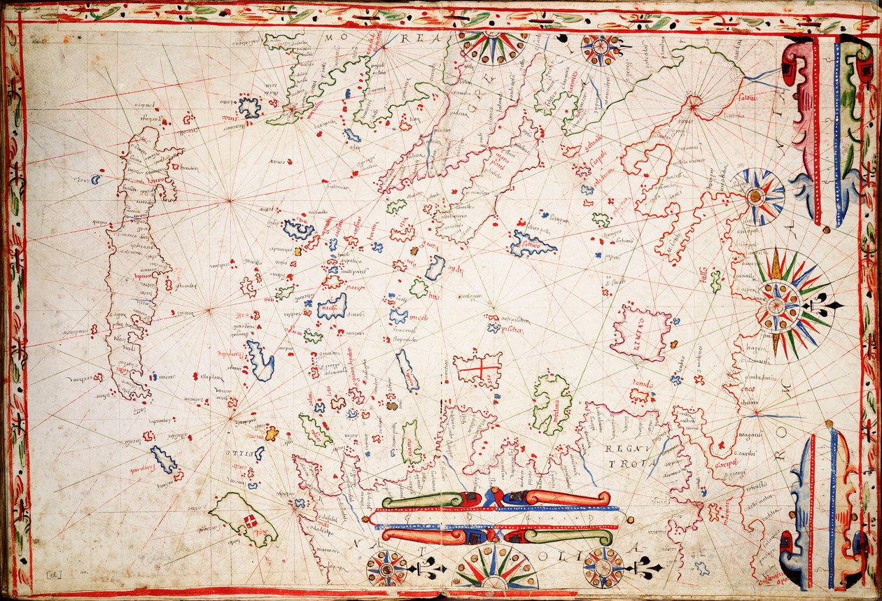 Grieks Archipel, ca. 1620 door Unknown artist