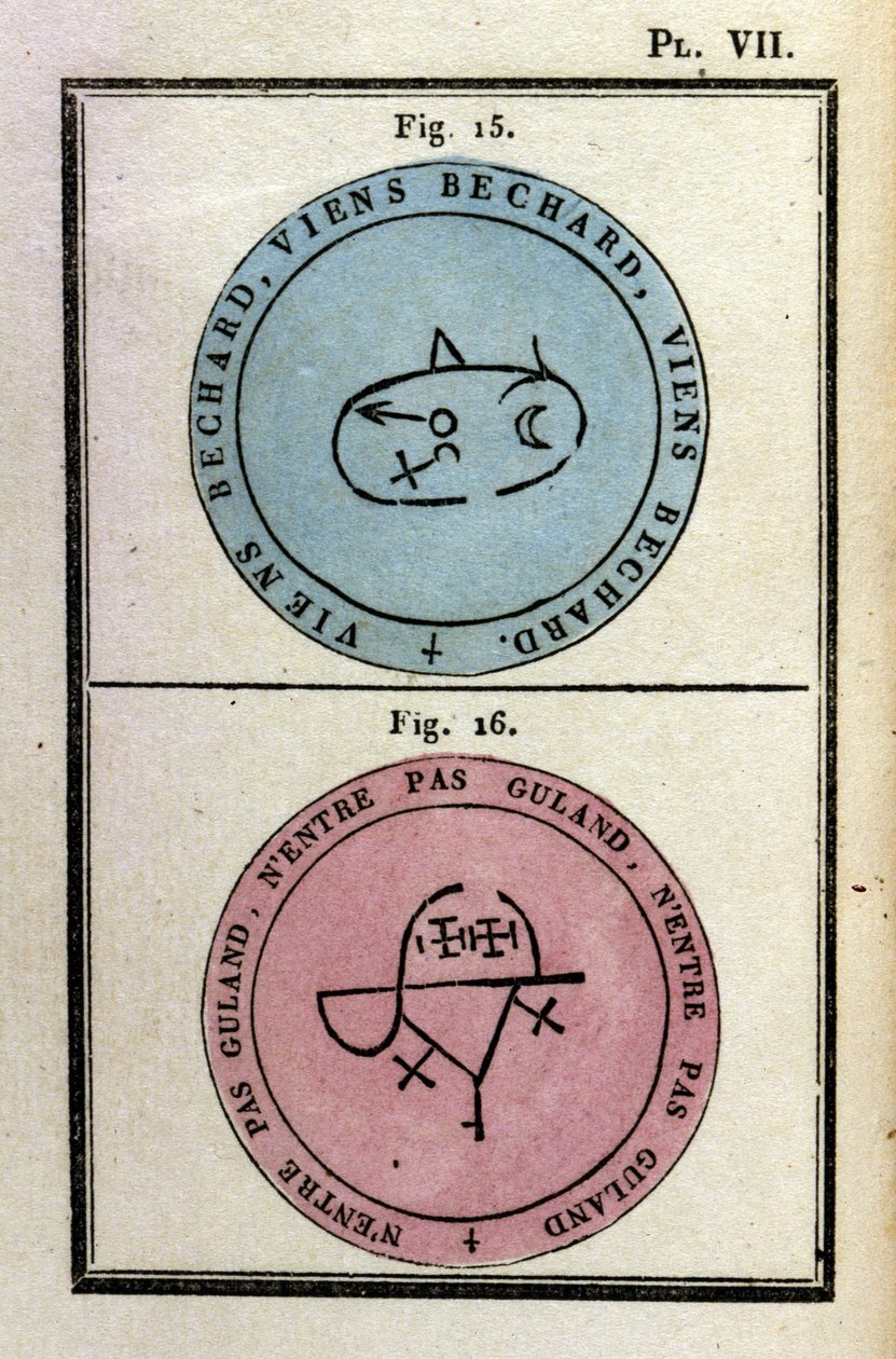 Grimoire van paus Honorius gebruikt om demonen op te roepen. Ed. van 1760 door Unknown artist